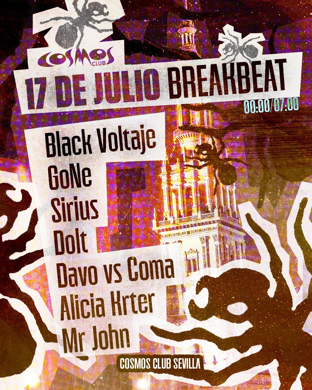 BREAKCLUB at COSMOS CLUB poster · Sevilla · 17 Jul 2026