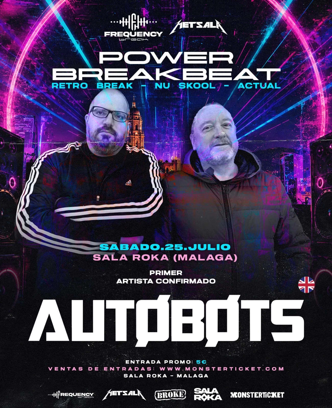 Power Breakbeat con Autobots poster · Málaga · 25 Jul 2026