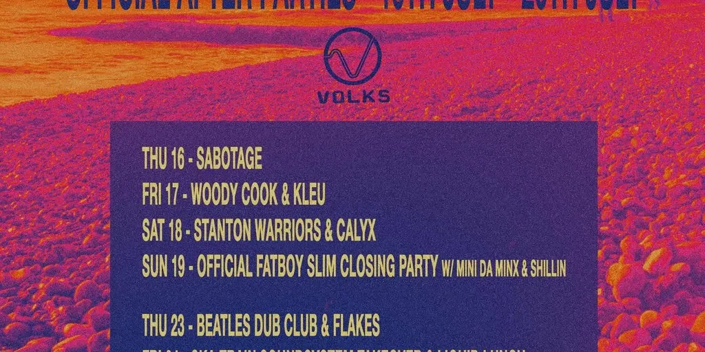 Cartel de On the Beach Official Afterparty — Stanton Warriors & Calyx (Volks, Brighton) · Brighton · 18 jul 2026